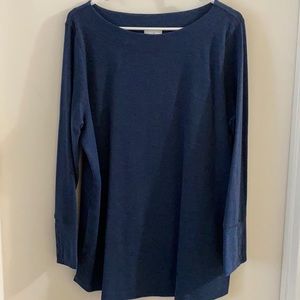 J Jill Waffle-Knit Long Sleeved Blouse